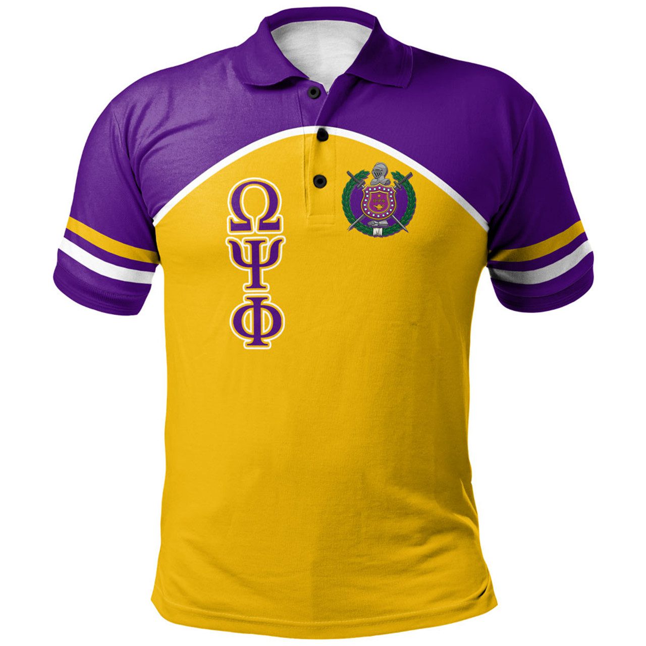 Omega Psi Phi Polo Shirt – Custom Fraternity Lightning Style Polo Shirt