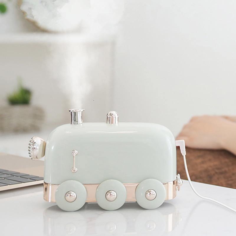 Household Train Humidifier Small Portable Office Desktop Non-Aromatherapy Humidifier Bedroom Mute Cute Gift NTD