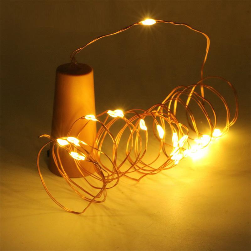 LED String Lights Copper Wire Fairy Garland Bottle Stopper For Glass Craft Wedding Christmas Holiday Decoration NTD
