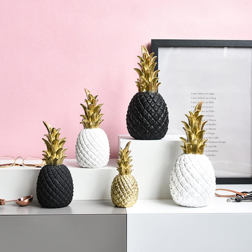 Nordic Modern Pineapple ananas Fruit Living Room Wine Cabinet Window Desktop Home Decor Table Decoration Crafts NTD