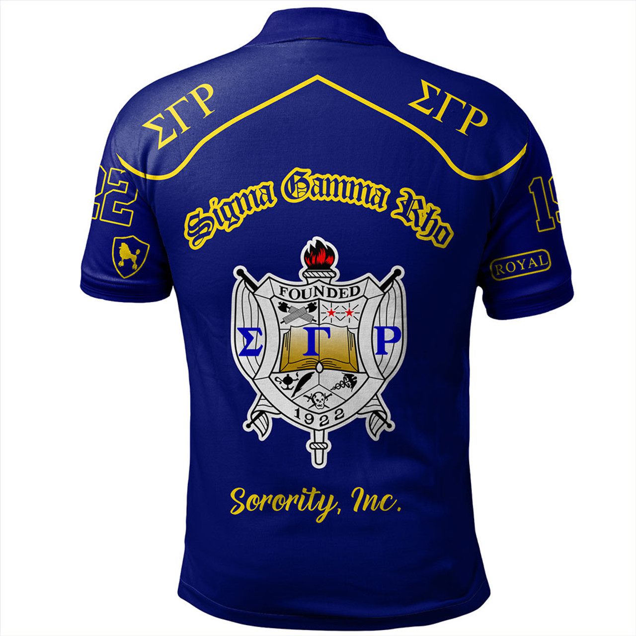 Sigma Gamma Rho Polo Shirt Greek Sorority Style