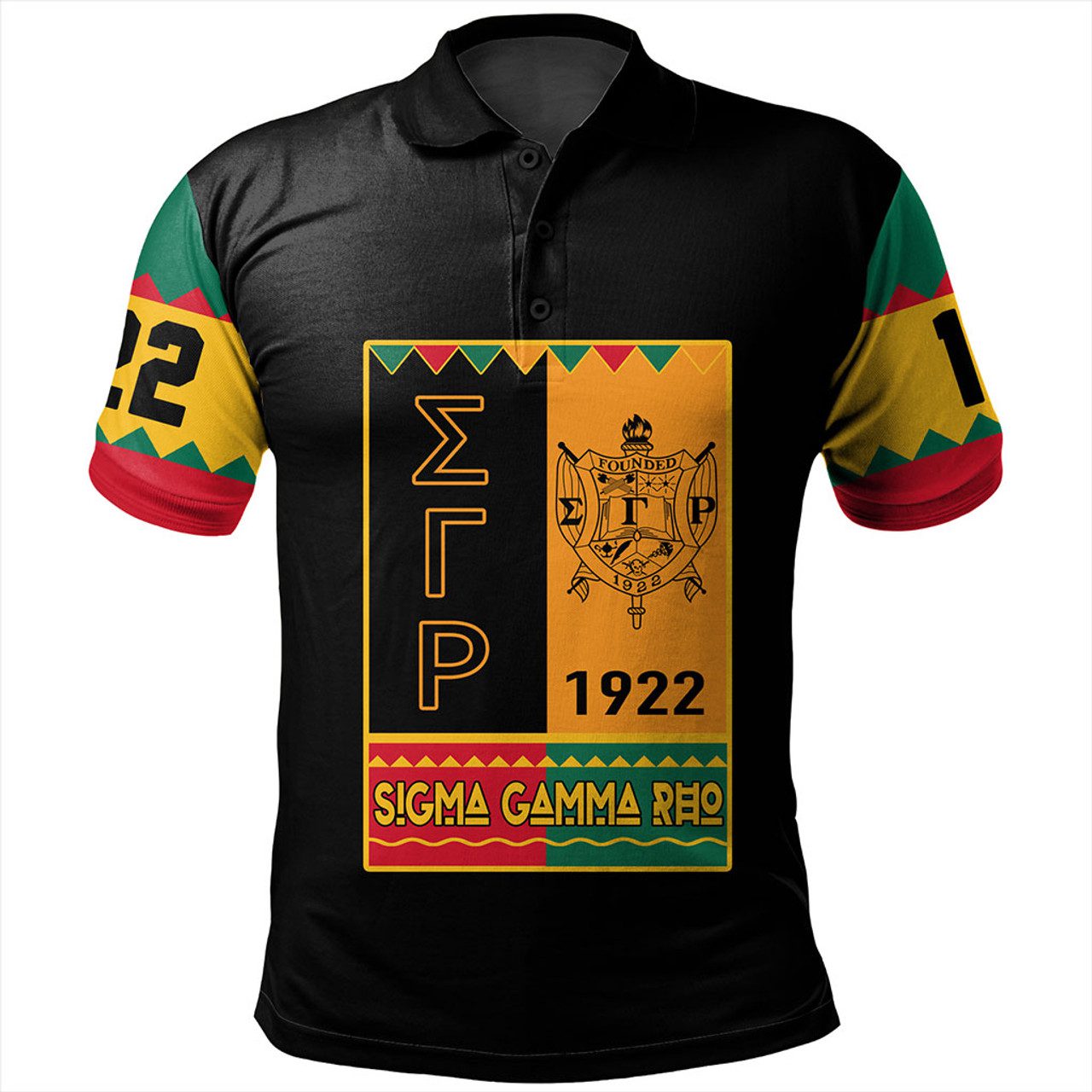 Sigma Gamma Rho Polo Shirt Black History Month