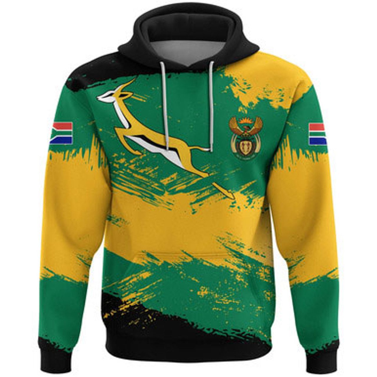 South Africa Hoodie – Africa Flag Brush Hoodie