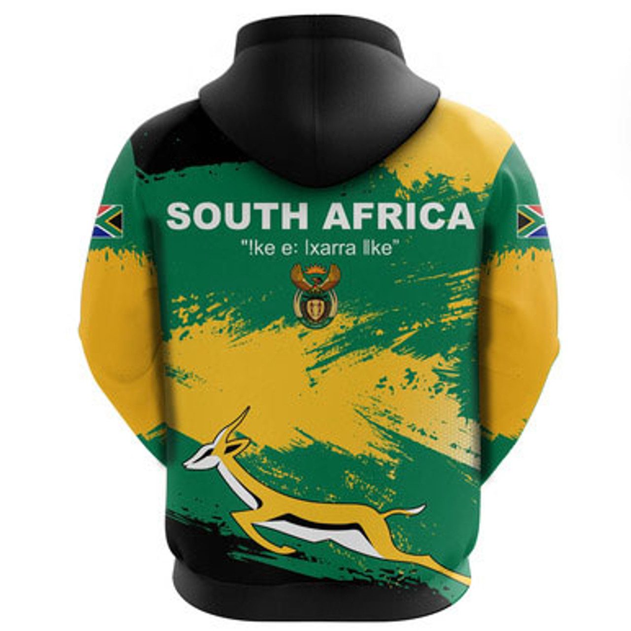 South Africa Hoodie – Africa Flag Brush Hoodie