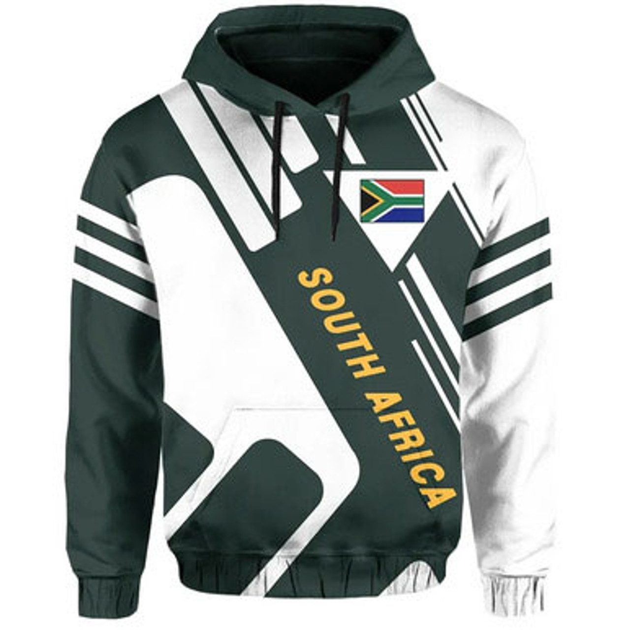 South Africa Hoodie – Africa Springbok KT Rolster Style Hoodie