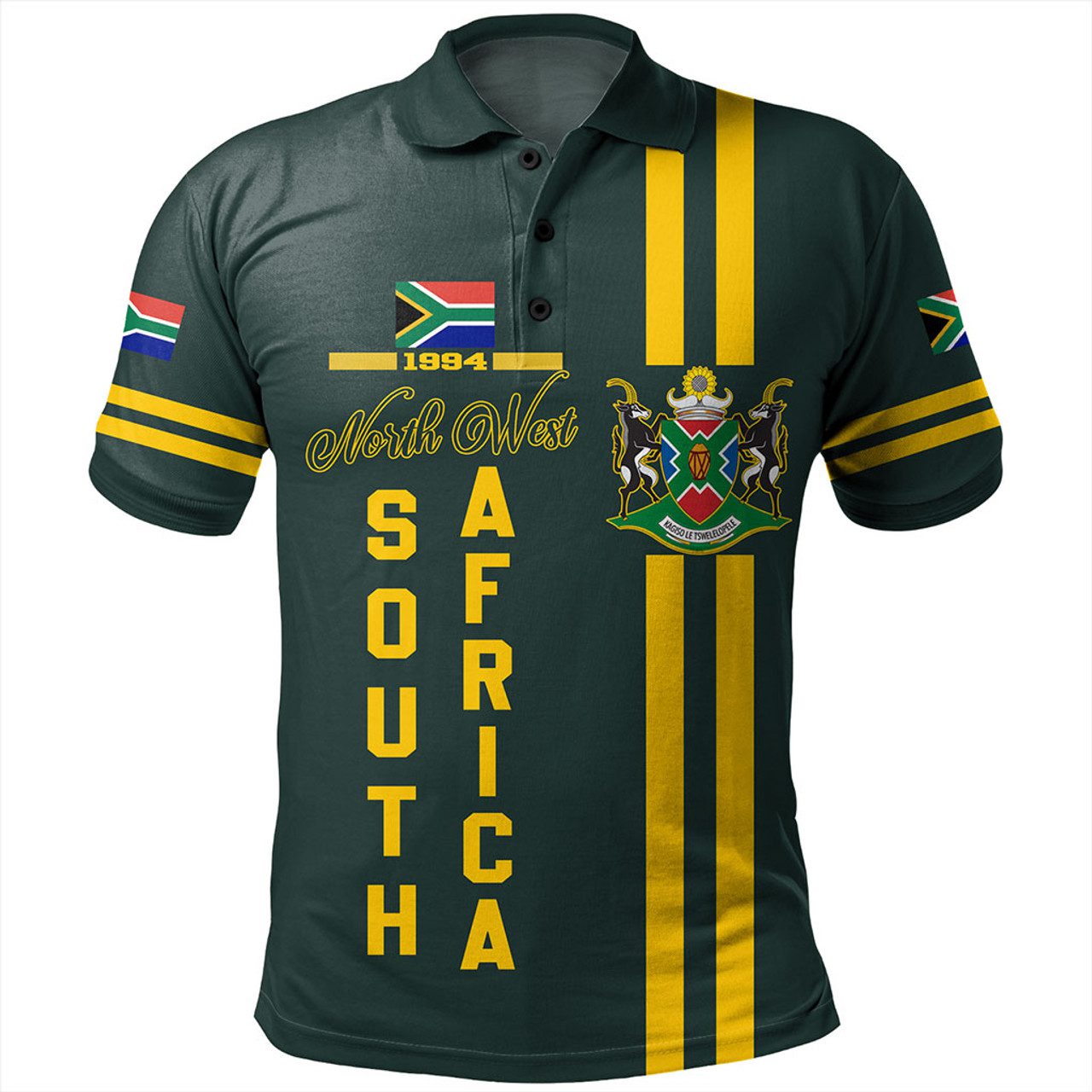 South Africa Polo Shirt North West Springbook Animals