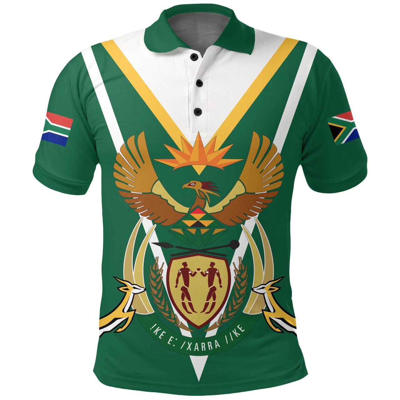 South Africa Polo Shirt – South Africa Coat Of Arms Polo Shirt