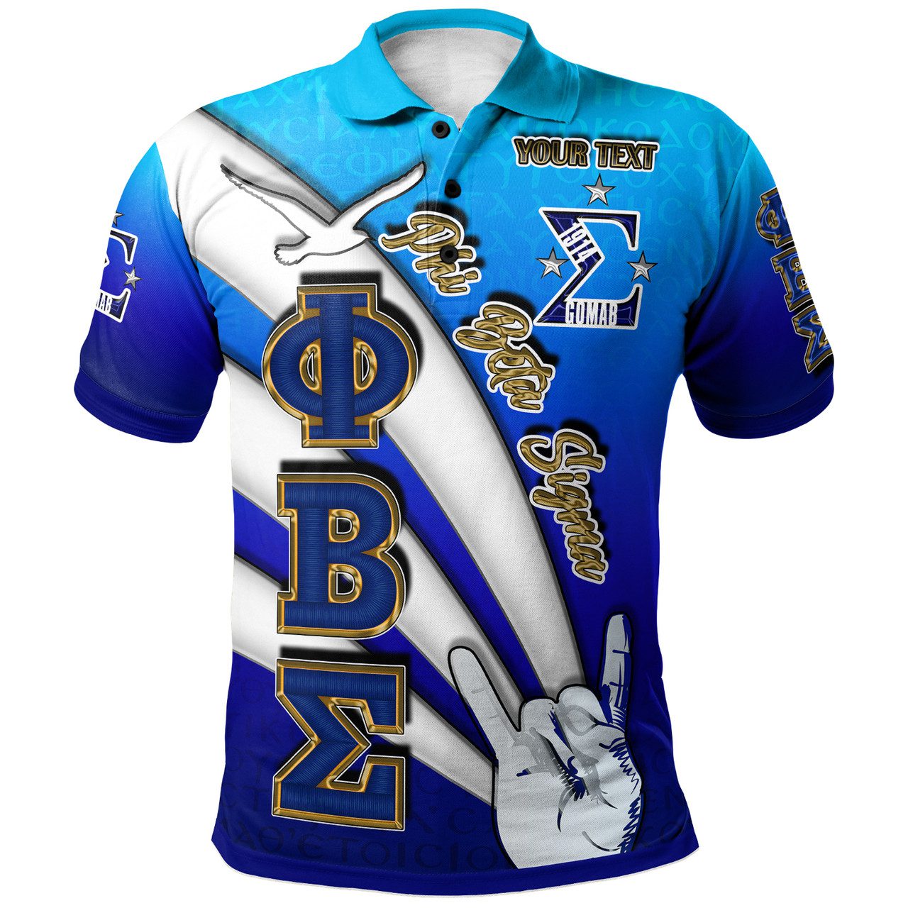 Phi Beta Sigma Polo Shirt – Custom Phi Beta Sigma GOMAB 1914 Plo Shirt