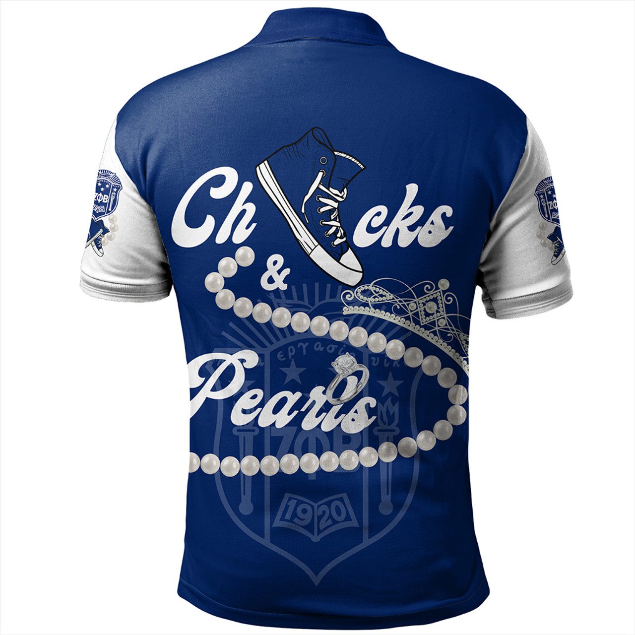 Zeta Phi Beta Polo Shirt Chuck And Pearls