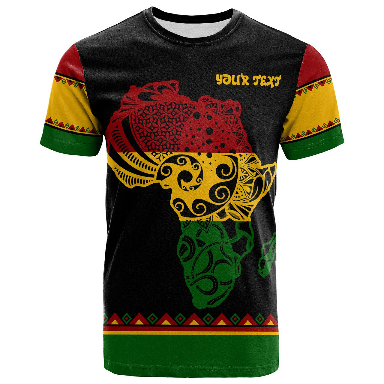 Black History T-shirt – Custom Reggae African Patterns T-shirt