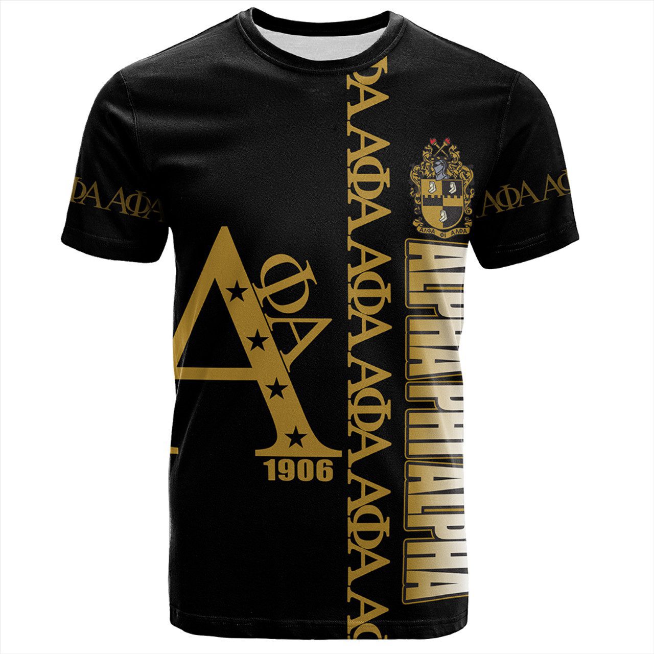 Alpha Phi Alpha T-Shirt Black APA Style