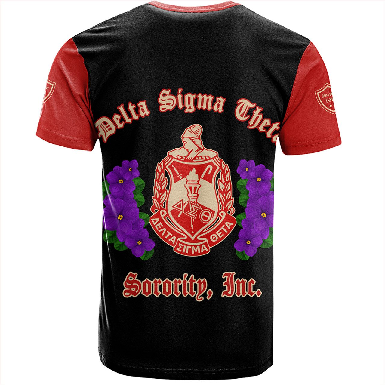 Delta Sigma Theta T-Shirt Violet Flower Style