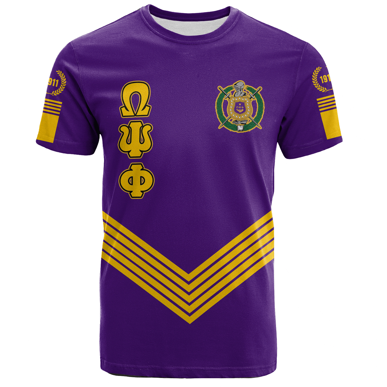 Omega Psi Phi T-Shirt Crest Greek Life