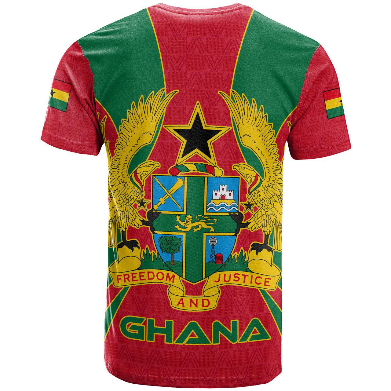 Ghana T-Shirt – Custom Ghana Coat Of Arms Royal Style T-Shirt