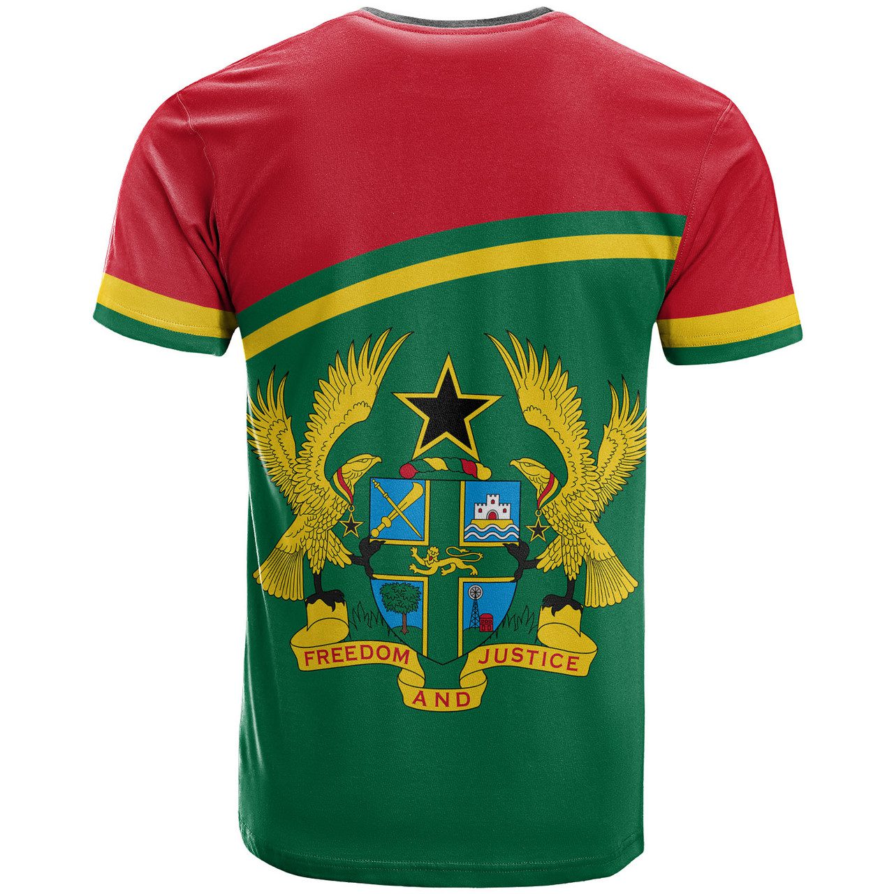 Ghana T-Shirt – Custom Ghana Seal Curve Style T-Shirt