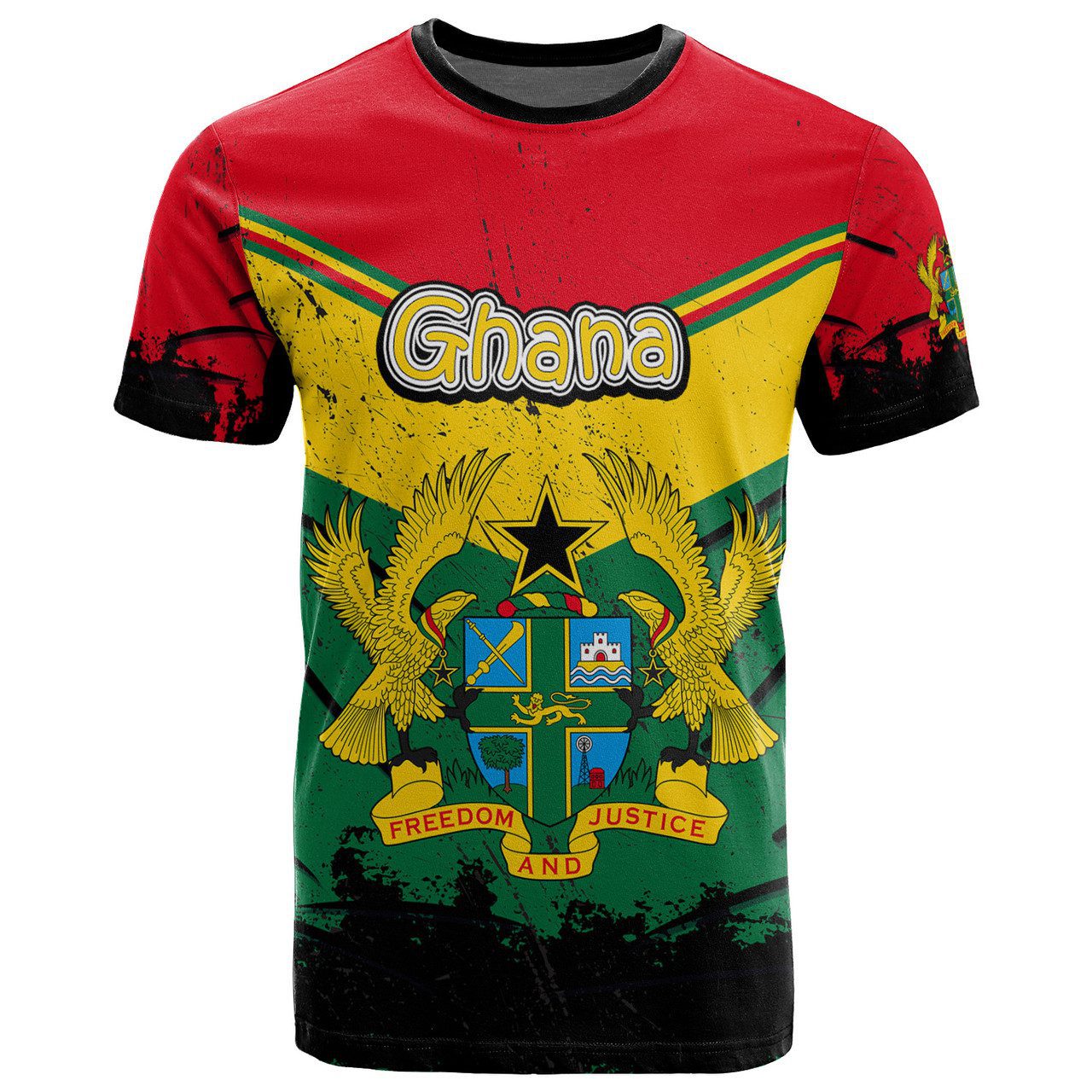 Ghana T-Shirt – Custom Vintage Grunge Style T-Shirt