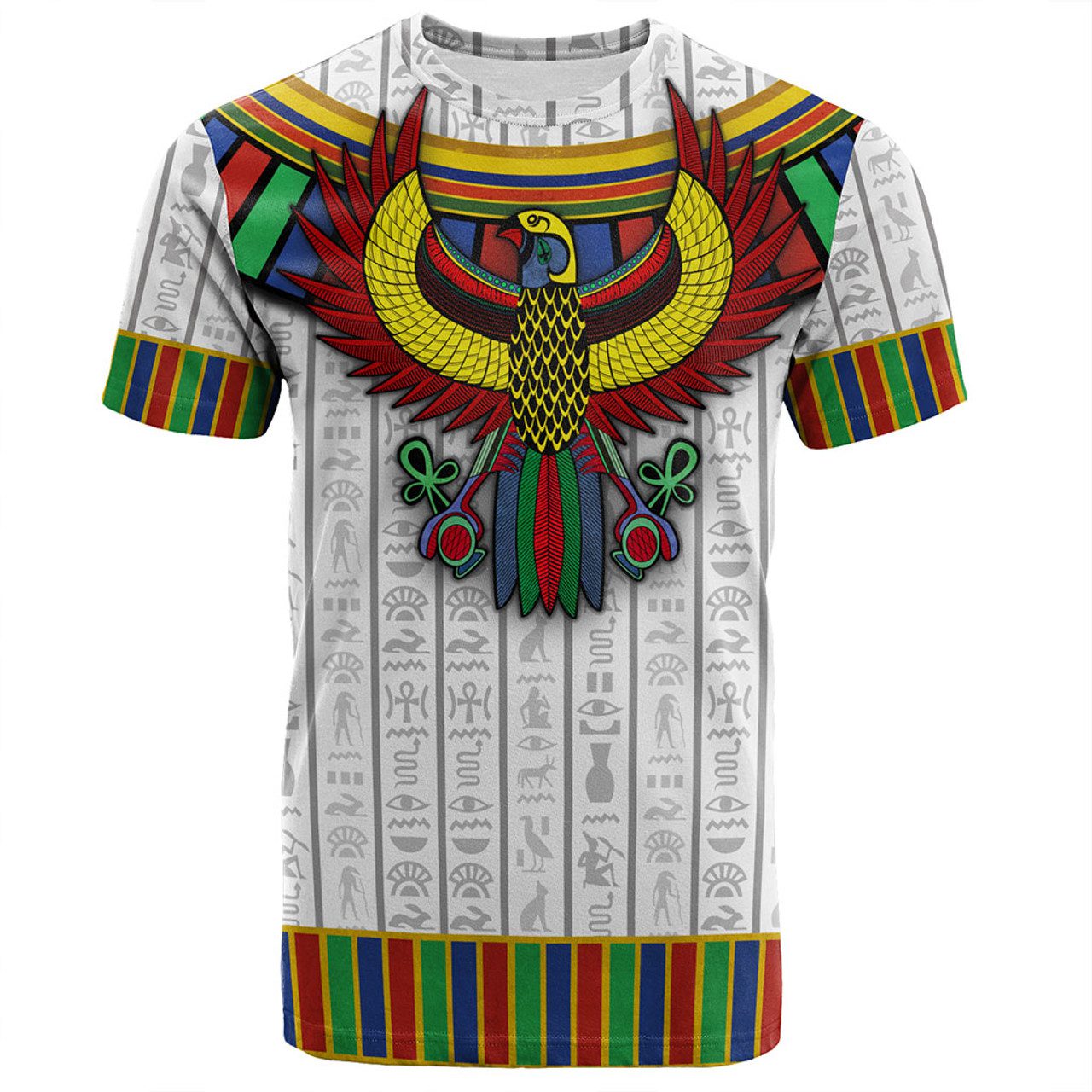 Egyptian T-Shirt God Horus White