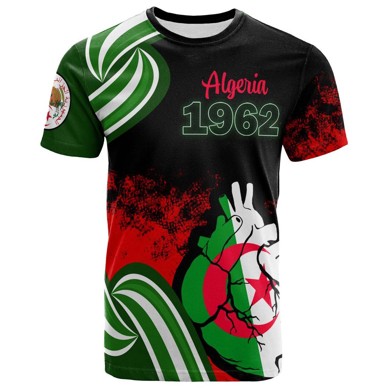 Algeria T-shirt – Algeria Independence Day 1962 Algeria In My Heart T-shirt