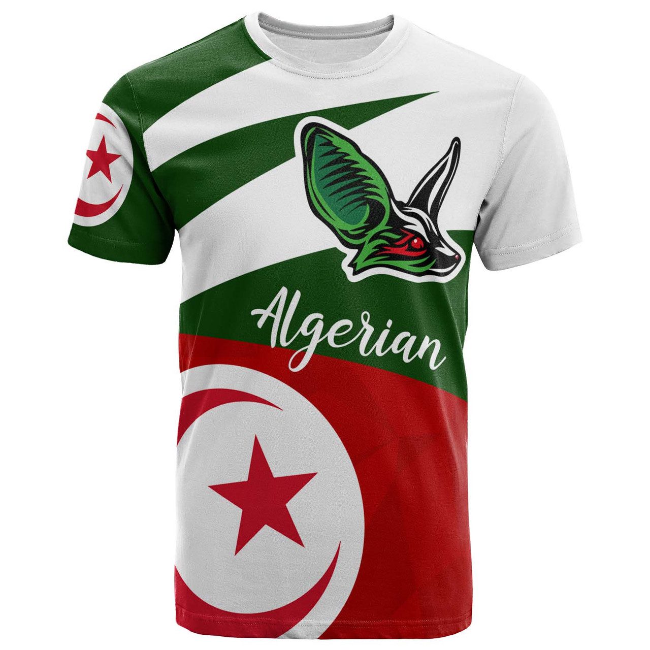 Algeria T-shirt – Algerian Independence Day with Fennec Fox T-shirt