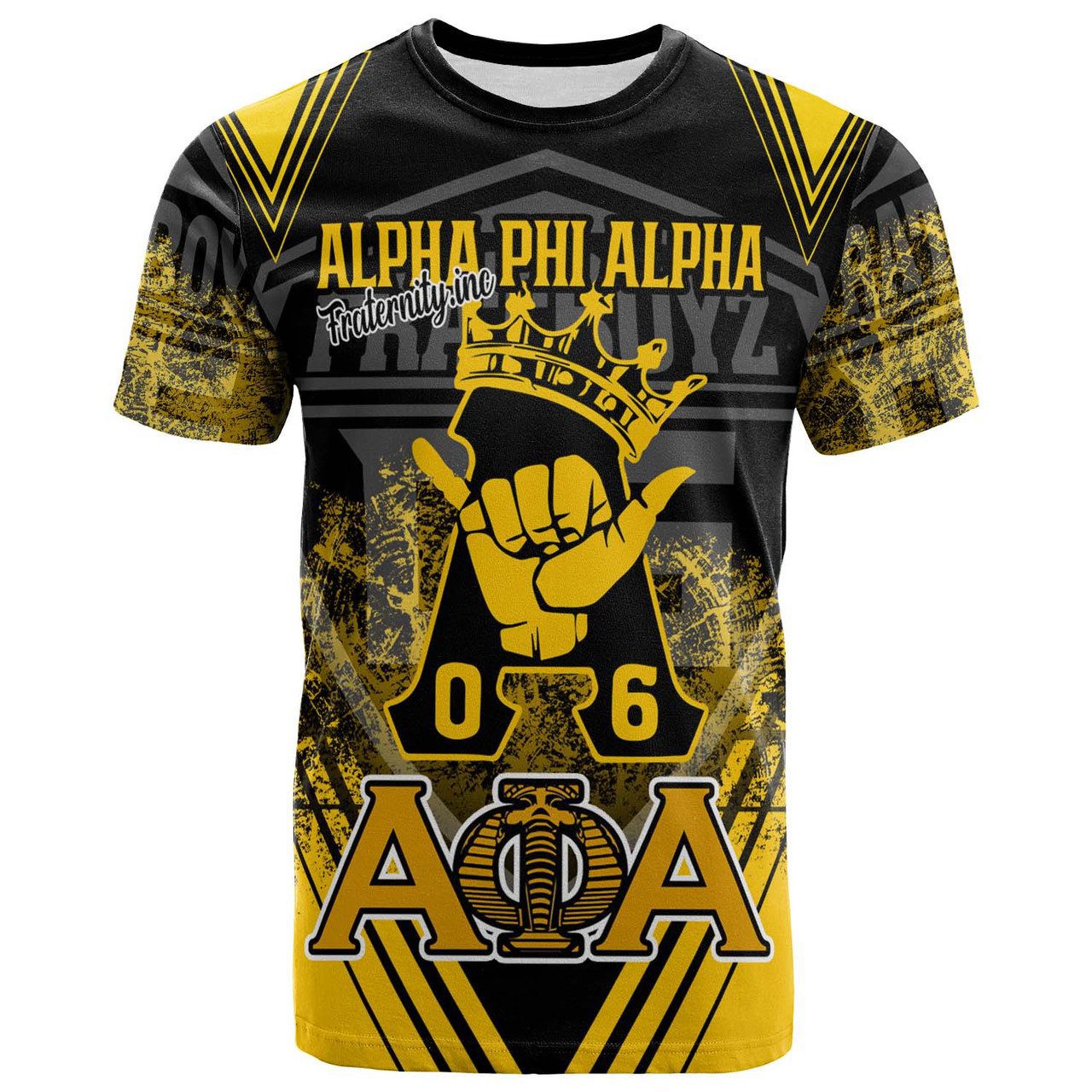 Alpha Phi Alpha T-Shirt – Custom Fraternity Pyramid Fratboyz Patterns T-Shirt
