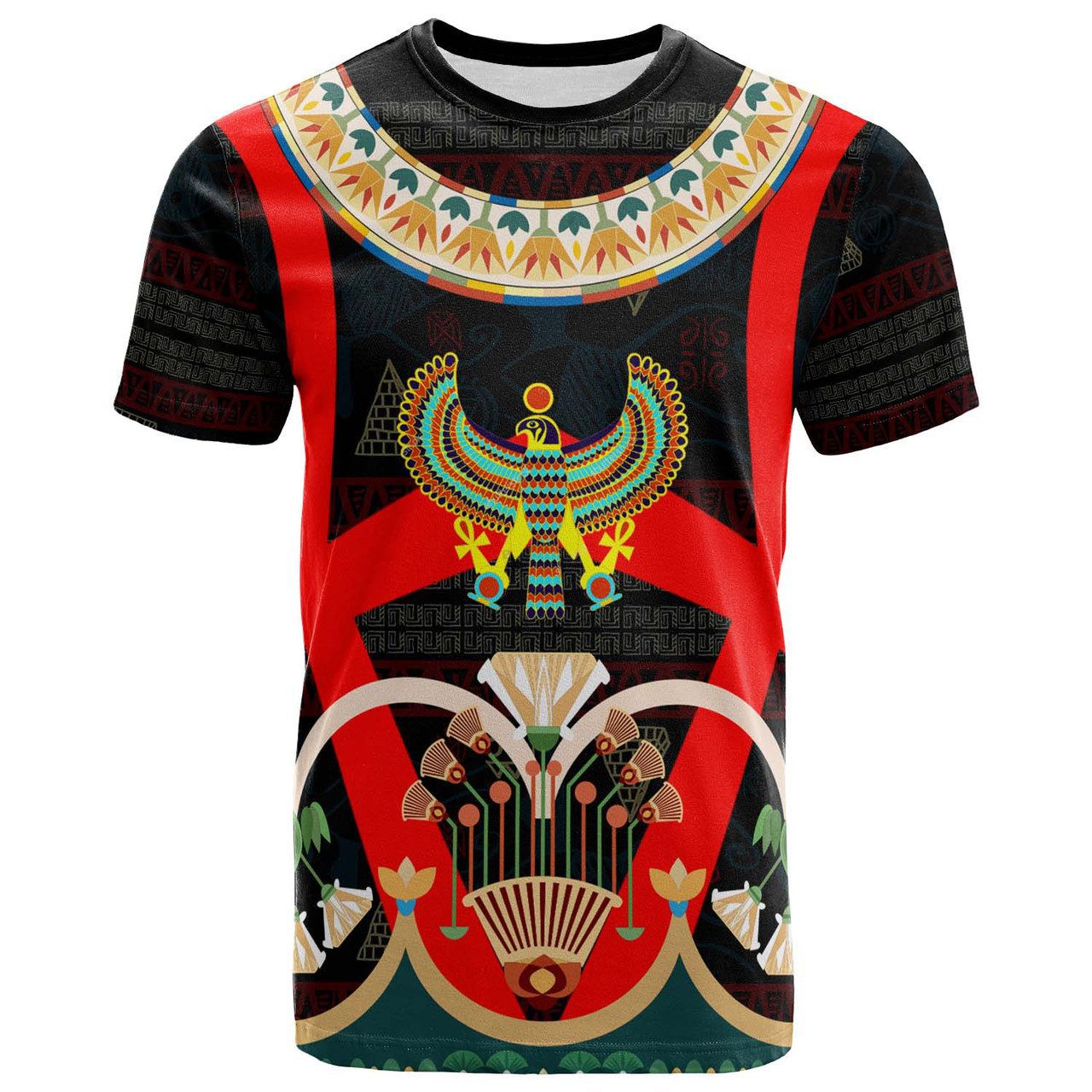 Egyptian T-shirt – Ancient Egypt Hyeroglyphs Pattern T-shirt