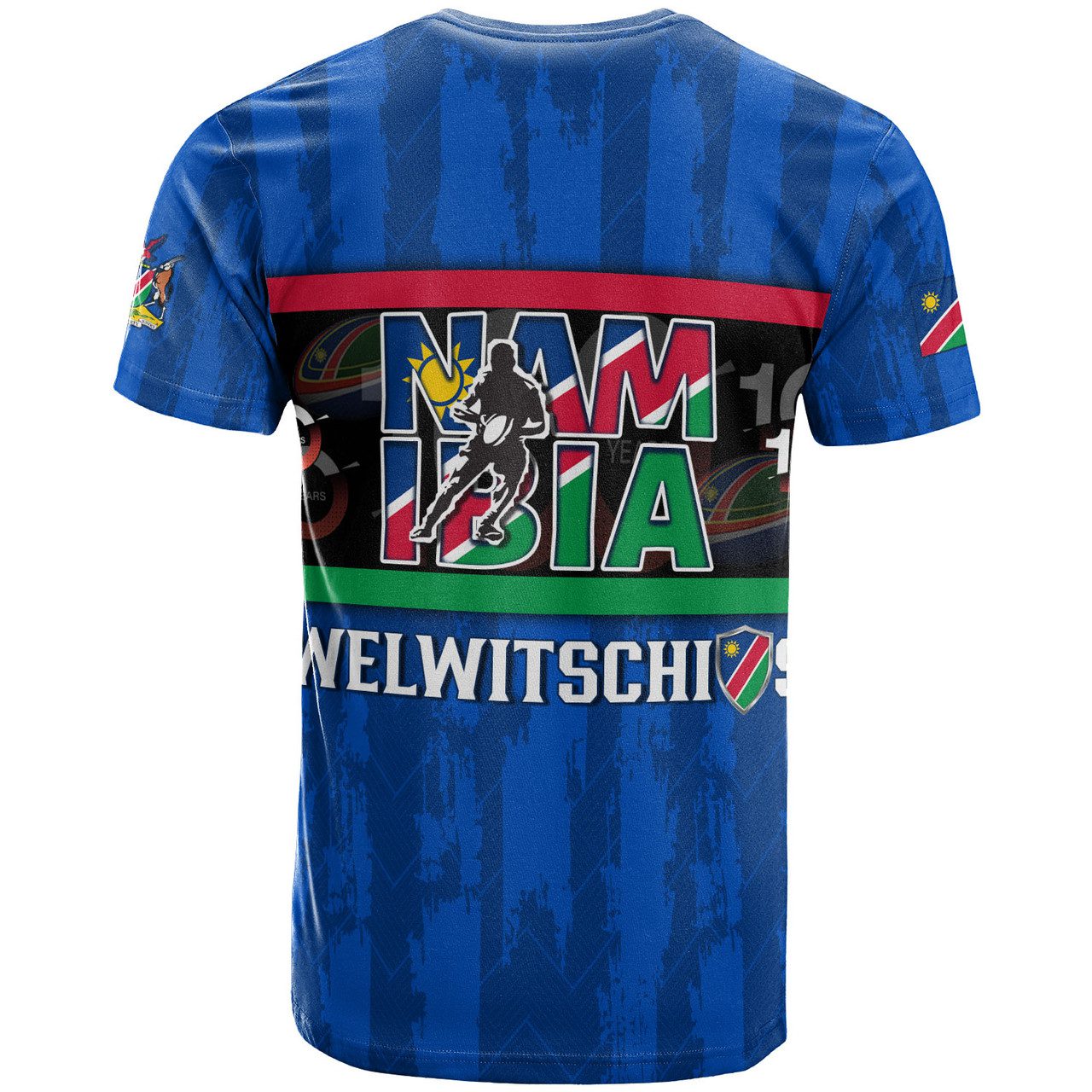 Namibia Custom Personalised T-Shirt Welwitschias Rugby Ball 100th Anniversary Rugby