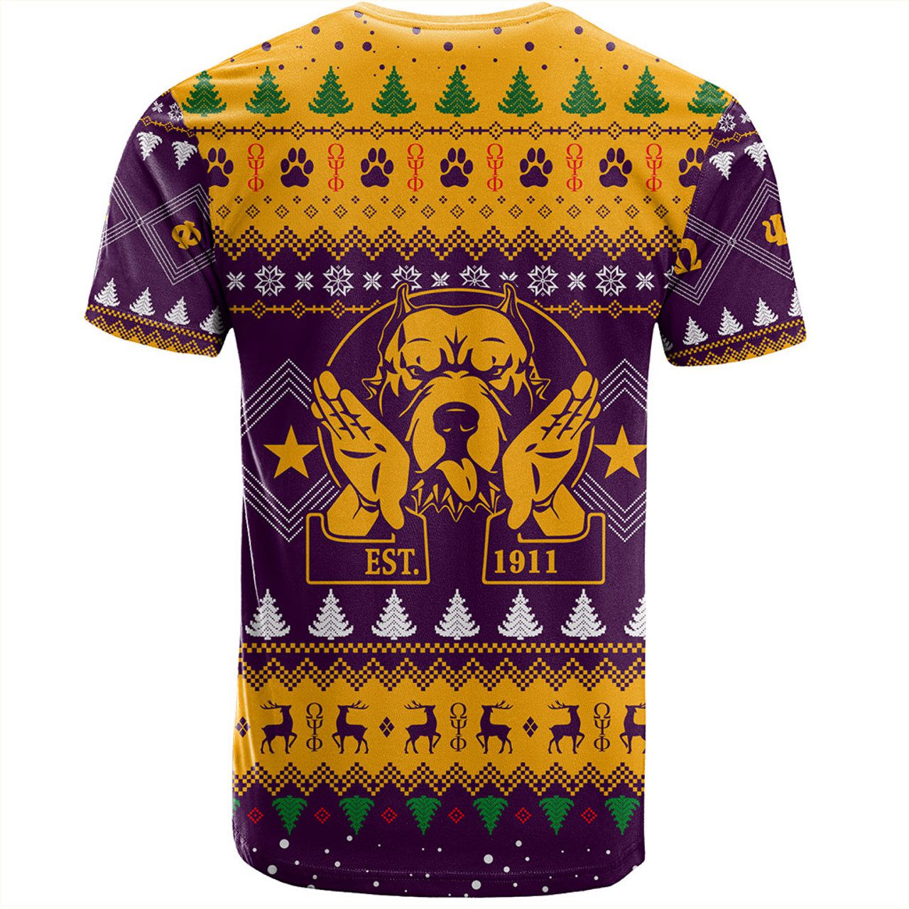 Omega Psi Phi T-Shirt Christmas Hand