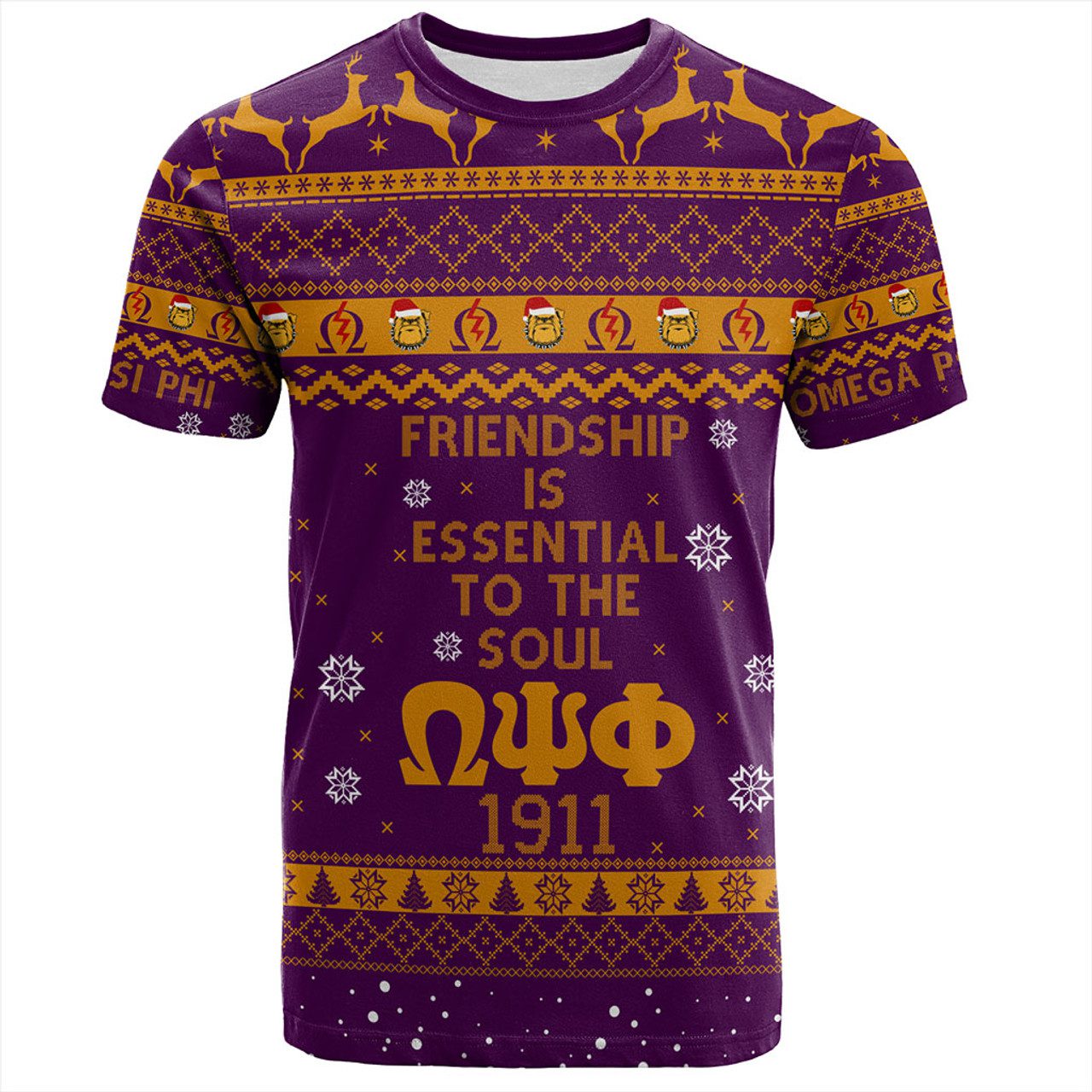 Omega Psi Phi T-Shirt Christmas Lover