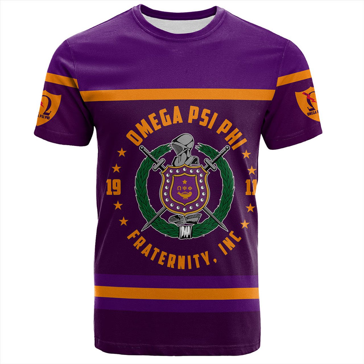 Omega Psi Phi T-Shirt Crest Style