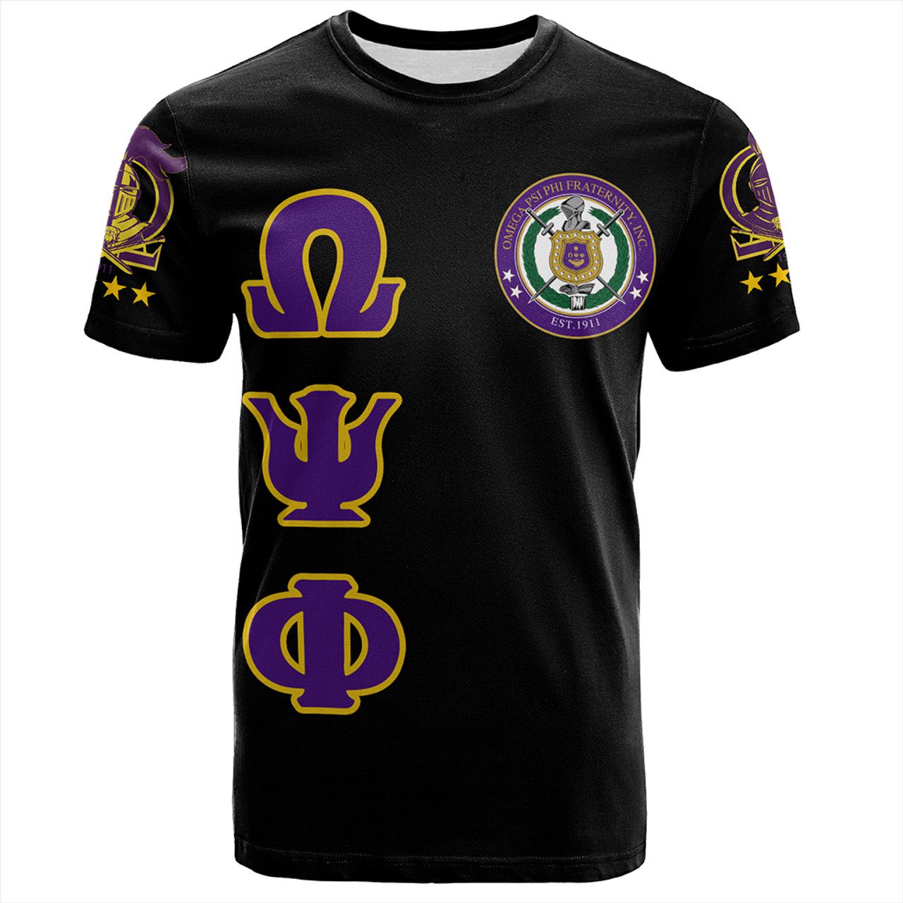 Omega Psi Phi T-Shirt Letters