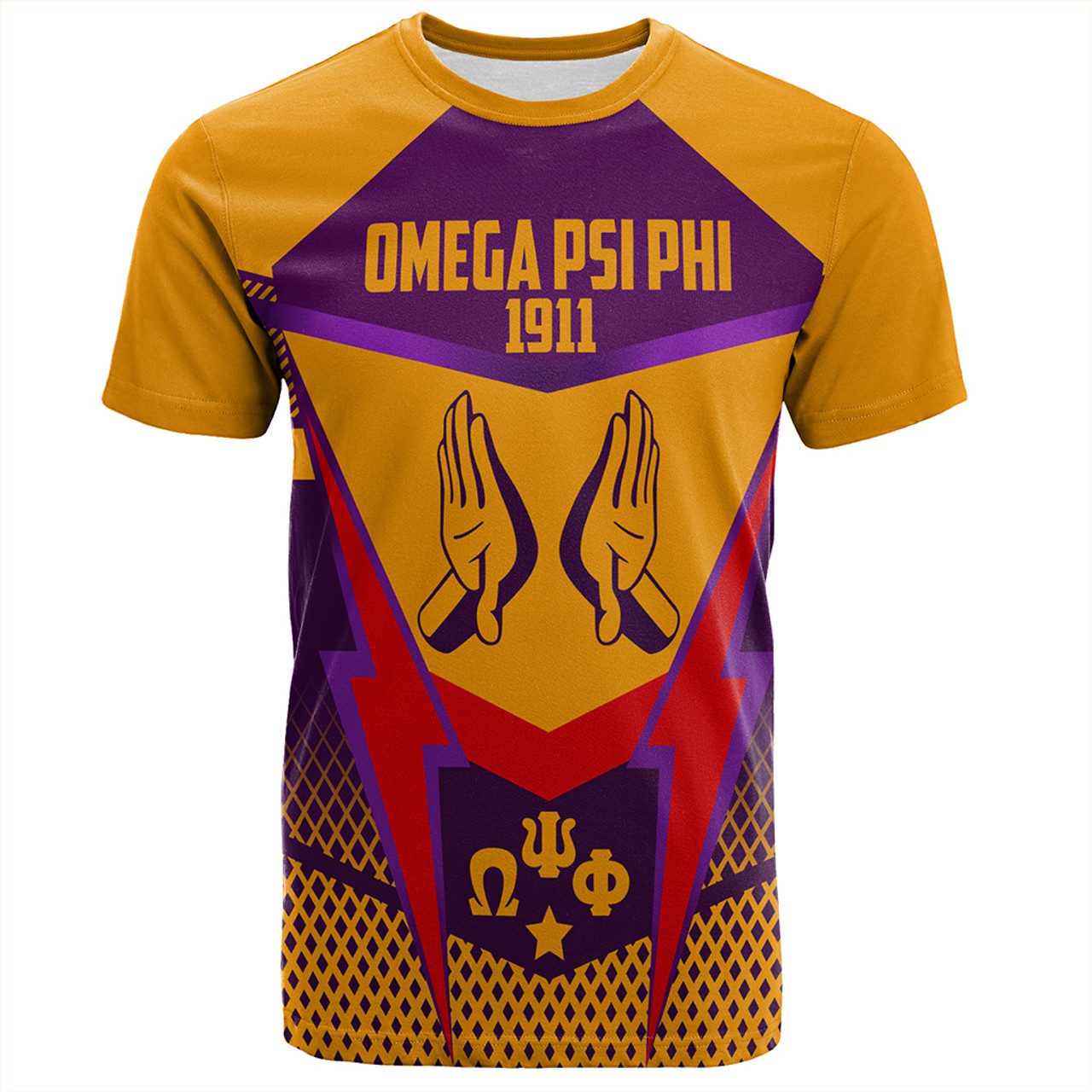 Omega Psi Phi T-Shirt Logo Thunder Style