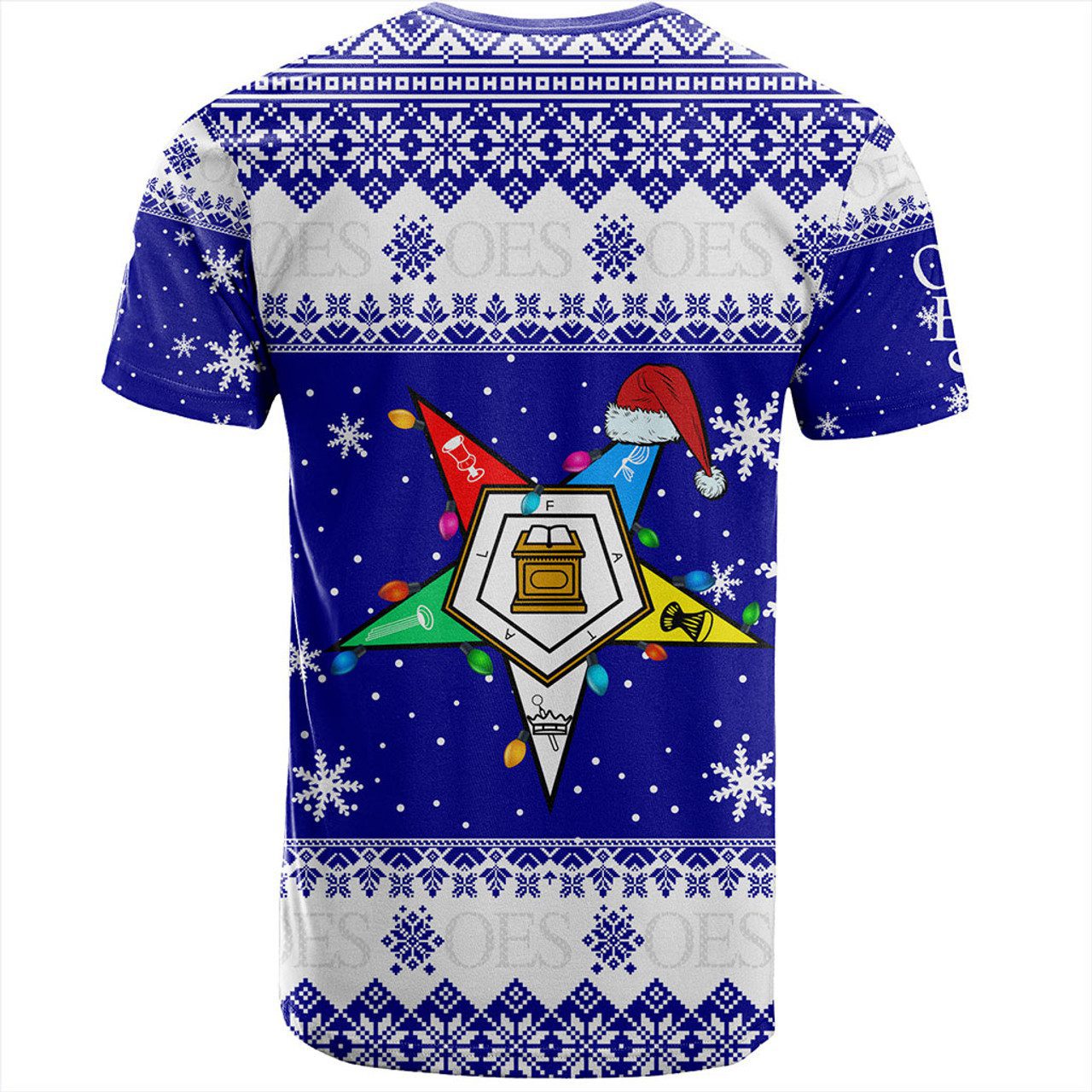 Order of the Eastern Star T-Shirt Christmas Symbols Design