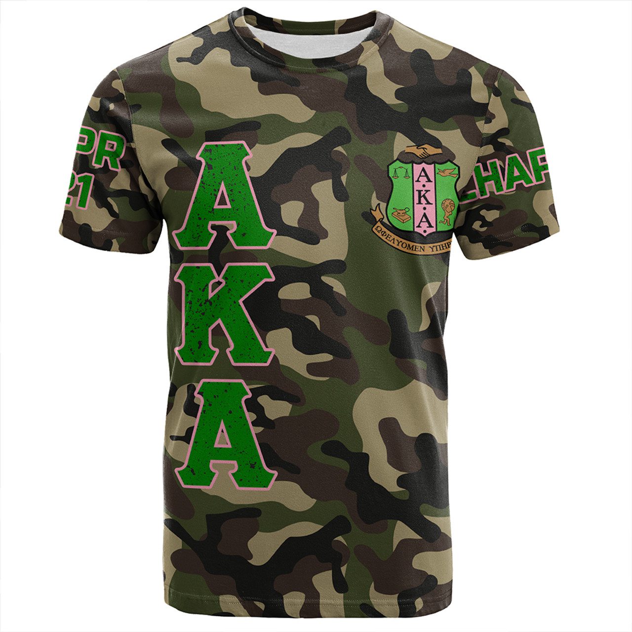 Alpha Kappa Alpha T-Shirt Custom Camouflage Style