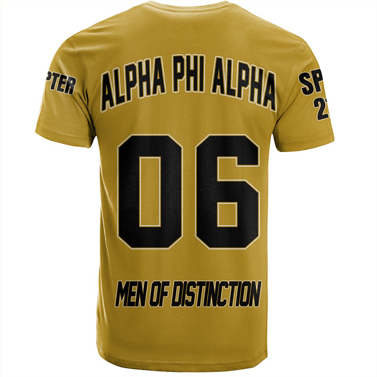 Alpha Phi Alpha T-Shirt Custom Fraternity Gold