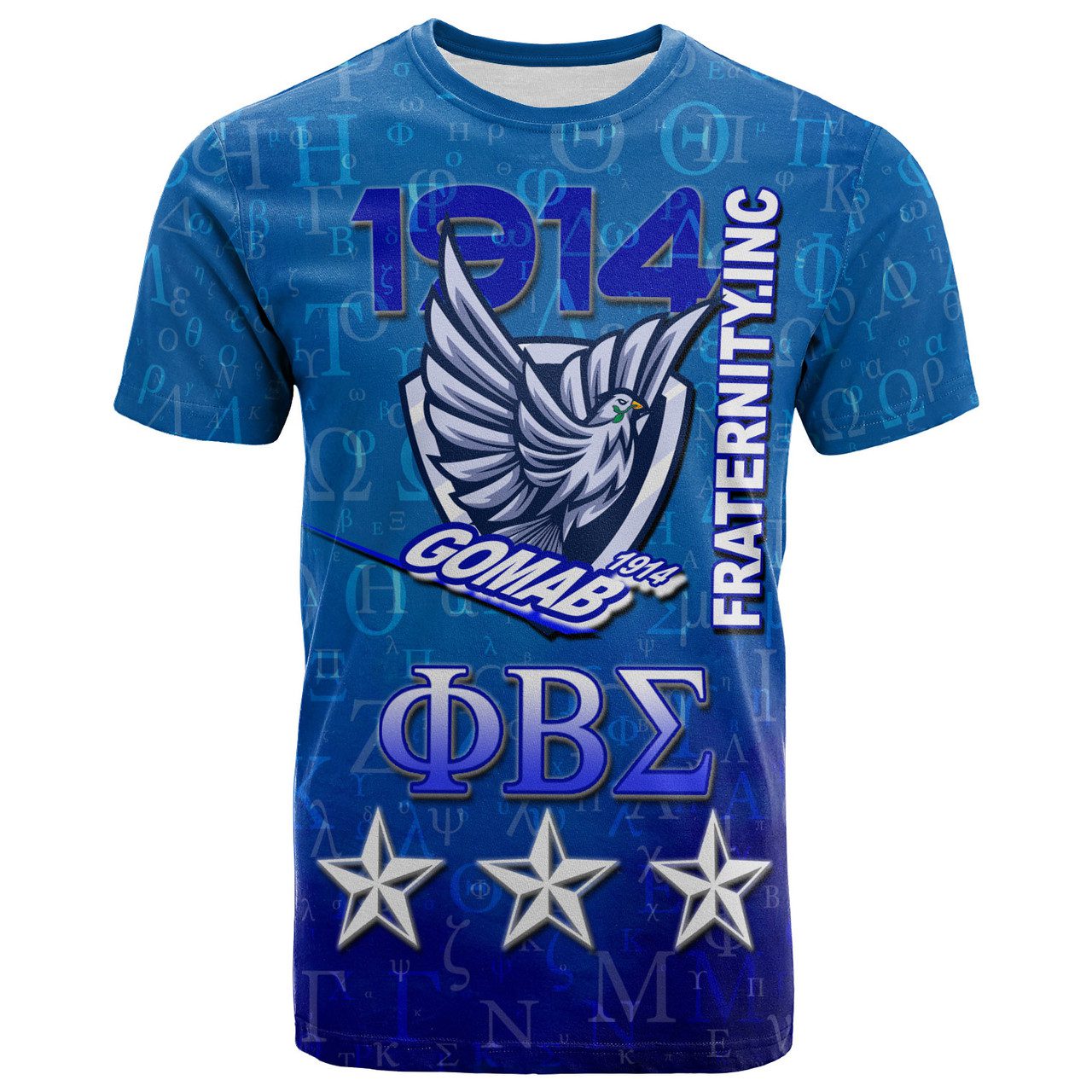 Phi Beta Sigma T-Shirt – Custom Fraternity Dove Mascot GOMAB T-Shirt