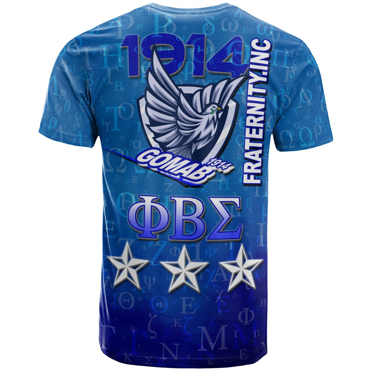 Phi Beta Sigma T-Shirt – Custom Fraternity Dove Mascot GOMAB T-Shirt