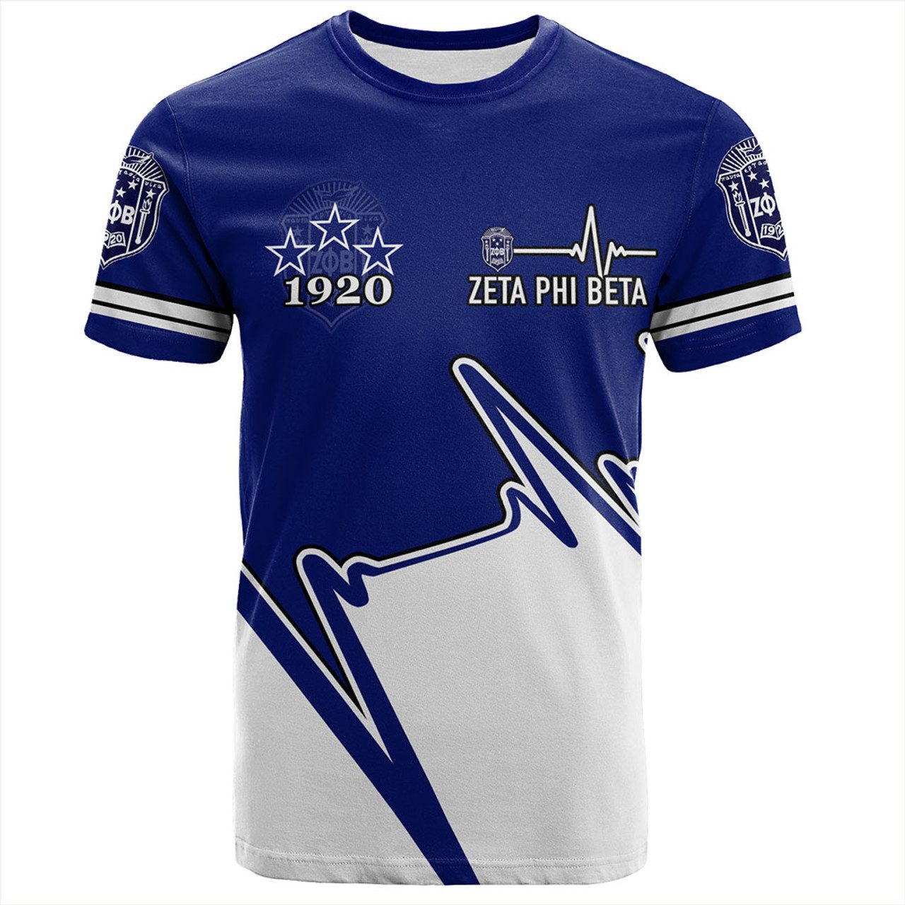 Zeta Phi Beta T-Shirt Custom Heartbeat