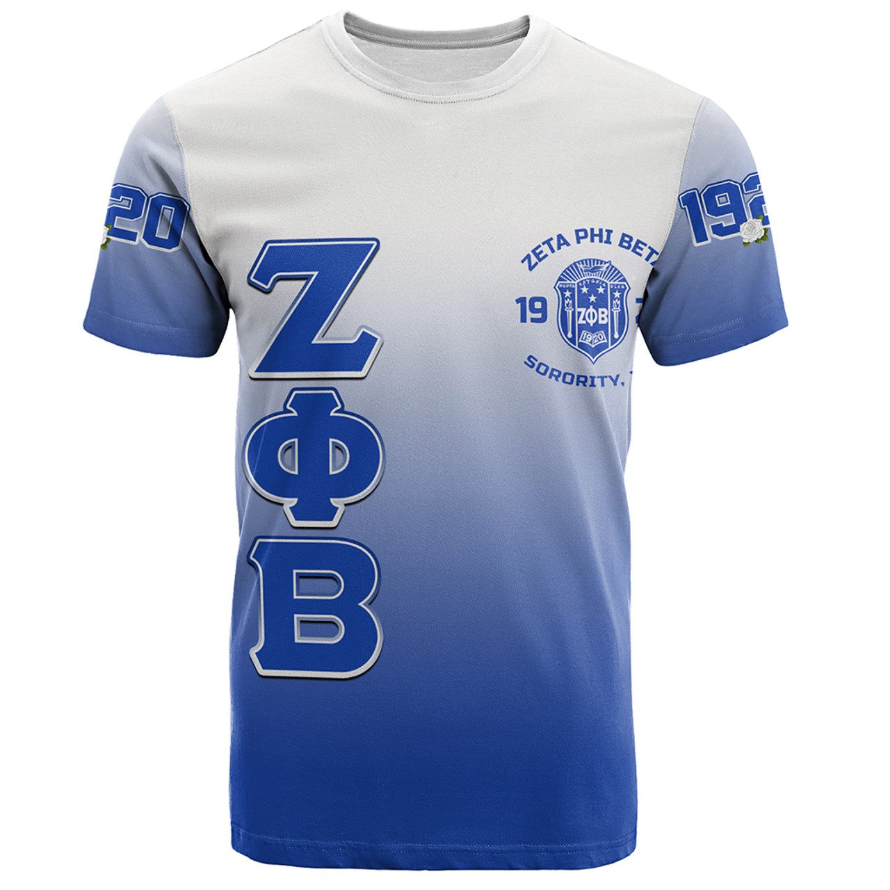 Zeta Phi Beta T-Shirt Gradient