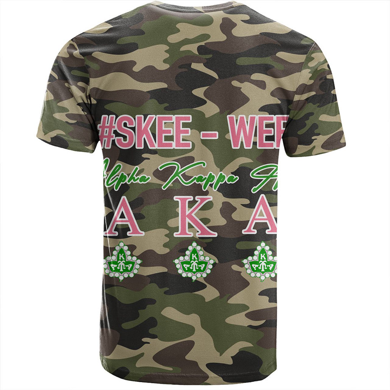 Alpha Kappa Alpha T-Shirt Camouflage Style Greek