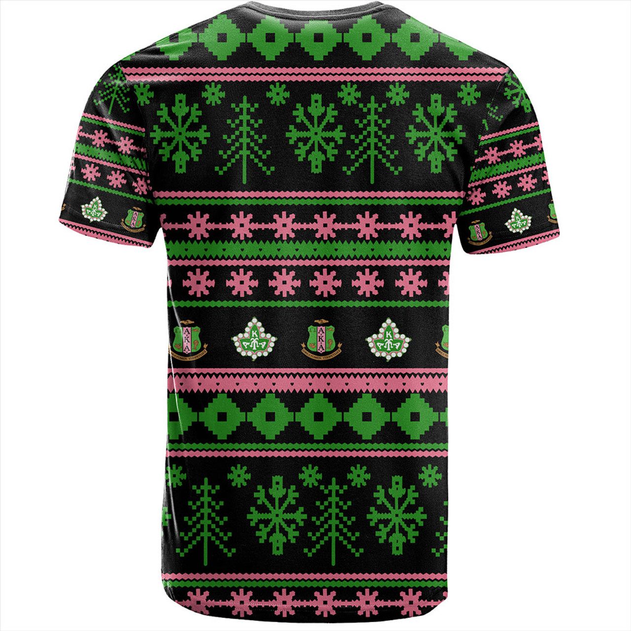Alpha Kappa Alpha T-Shirt Christmas Style Grunge