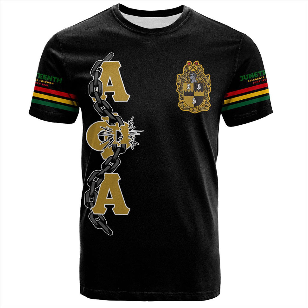 Alpha Phi Alpha T-Shirt Juneteenth Chain Freedom Day