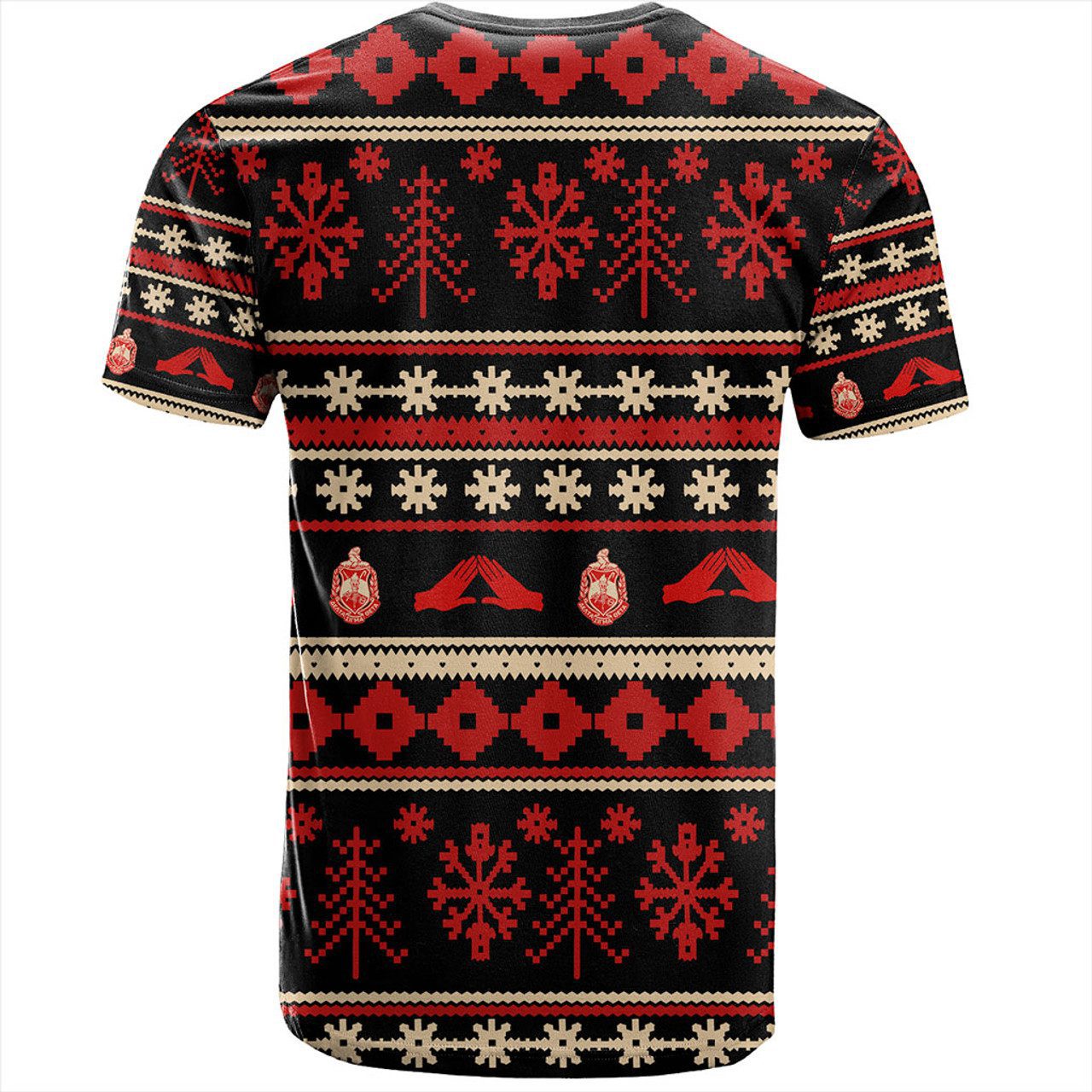 Delta Sigma Theta T-Shirt Christmas Style Grunge