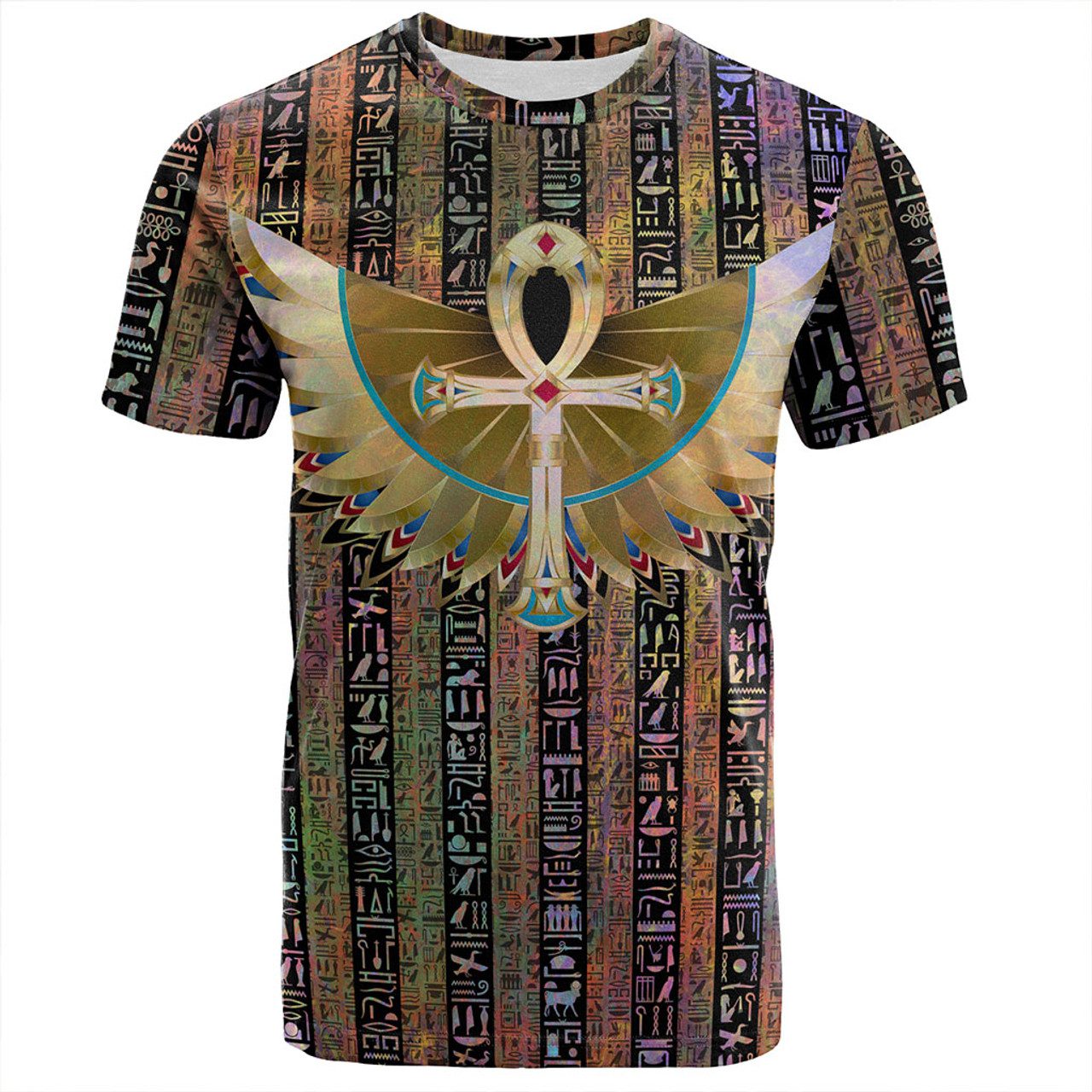 Egyptian T-Shirt Symbols Pattern Art Design