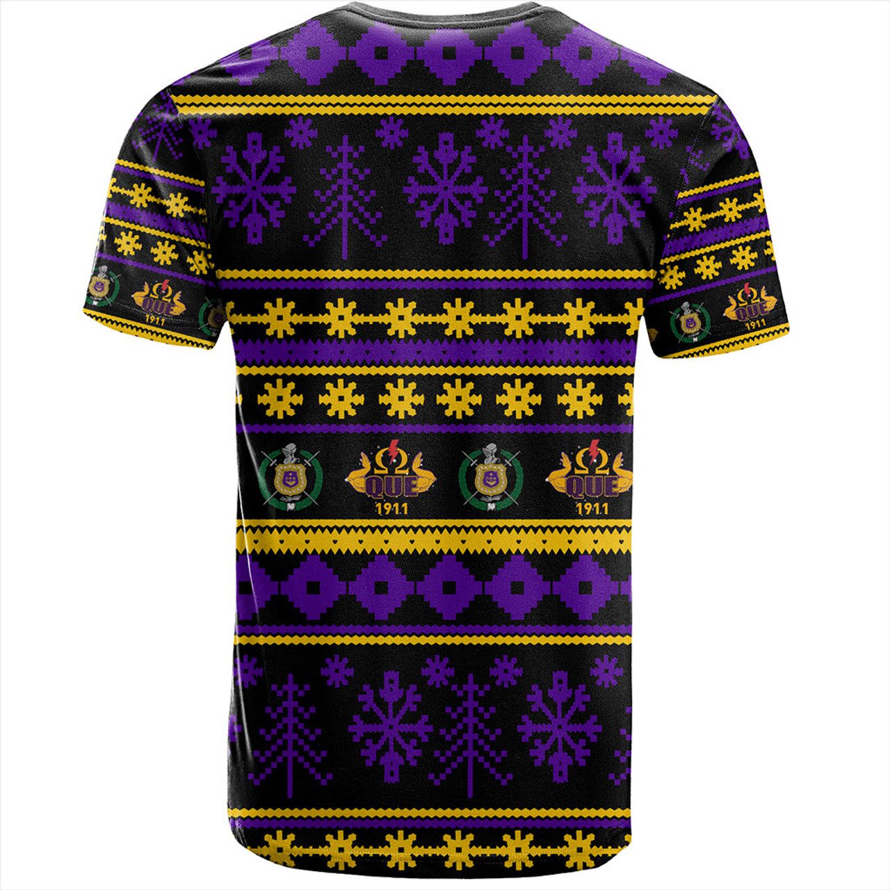 Omega Psi Phi T-Shirt Christmas Style Grunge