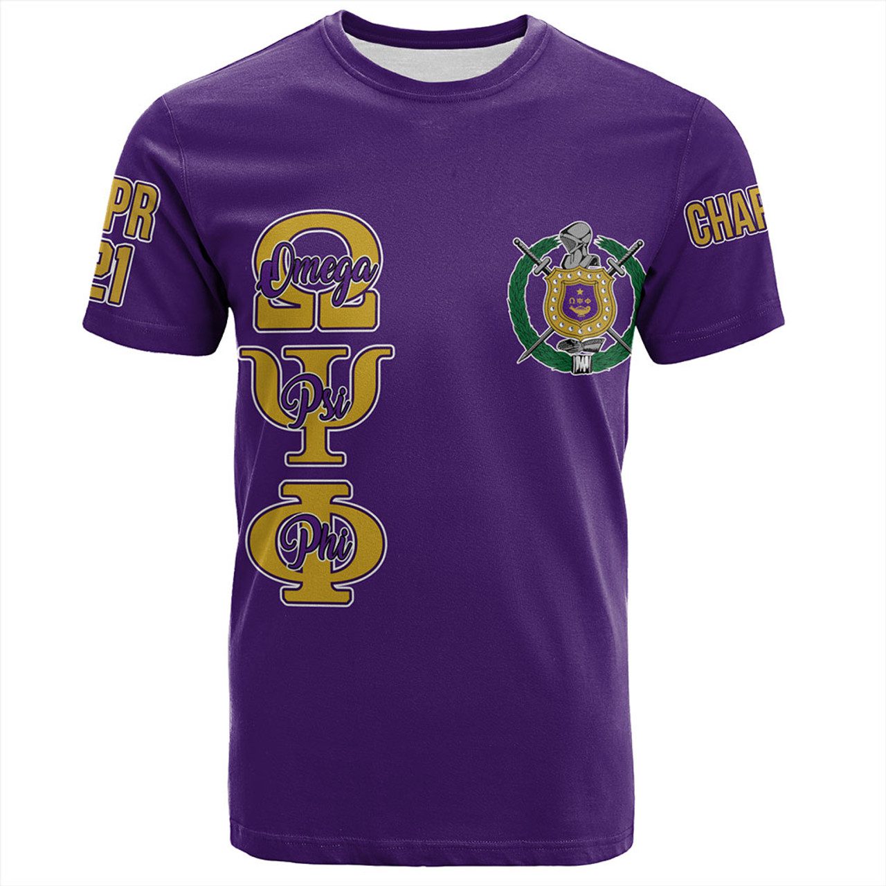 Omega Psi Phi T-Shirt Custom Fraternity Purple