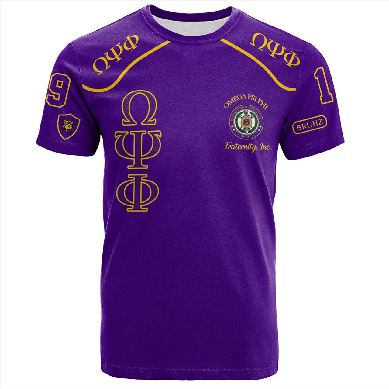 Omega Psi Phi T-Shirt Greek Fraternity Style