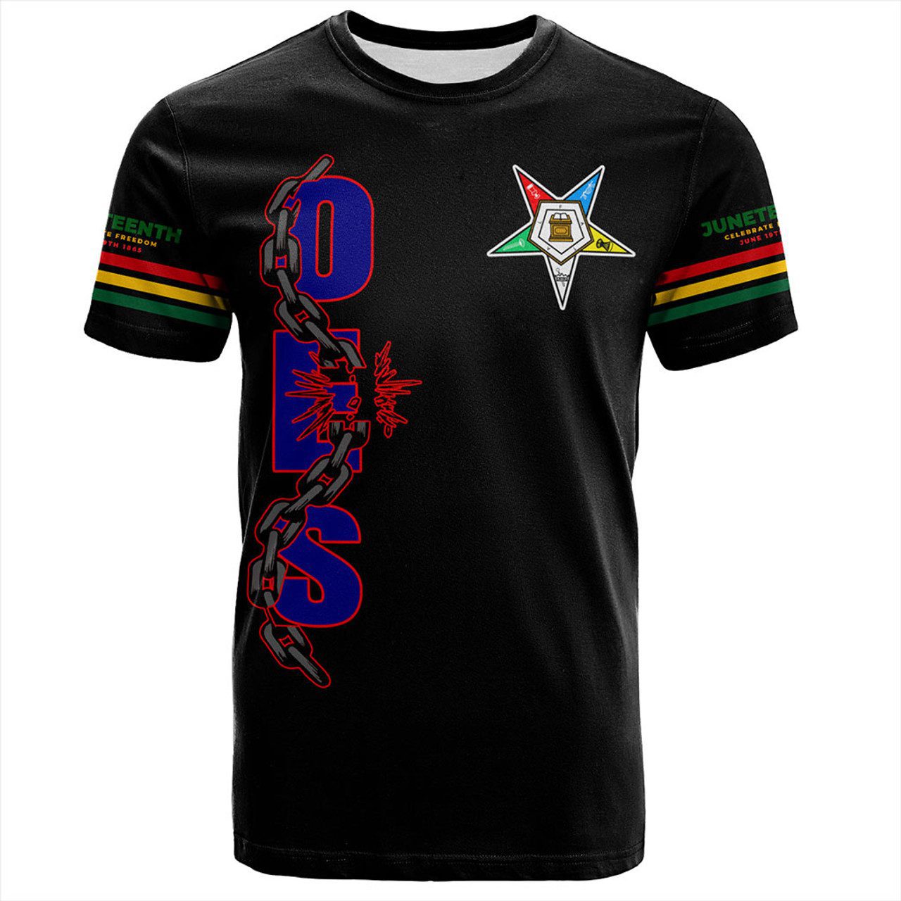 Order of the Eastern Star T-Shirt Juneteenth Chain Freedom Day