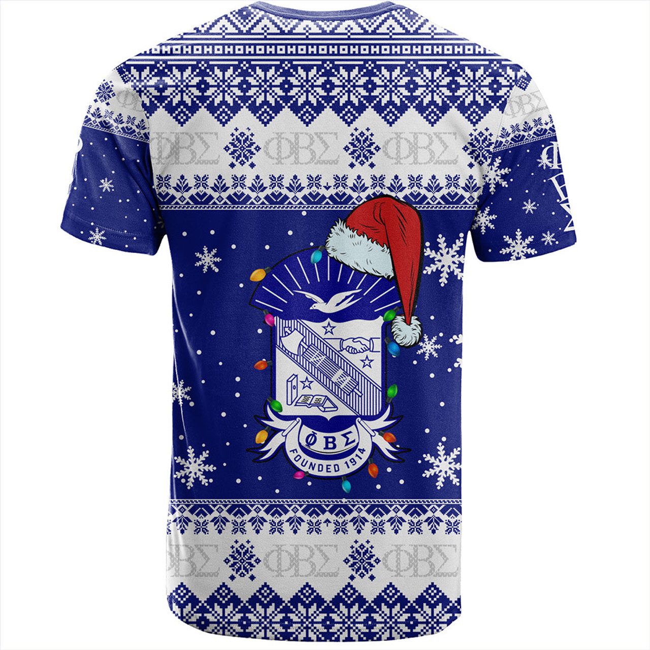 Phi Beta Sigma T-Shirt Christmas Symbols Design