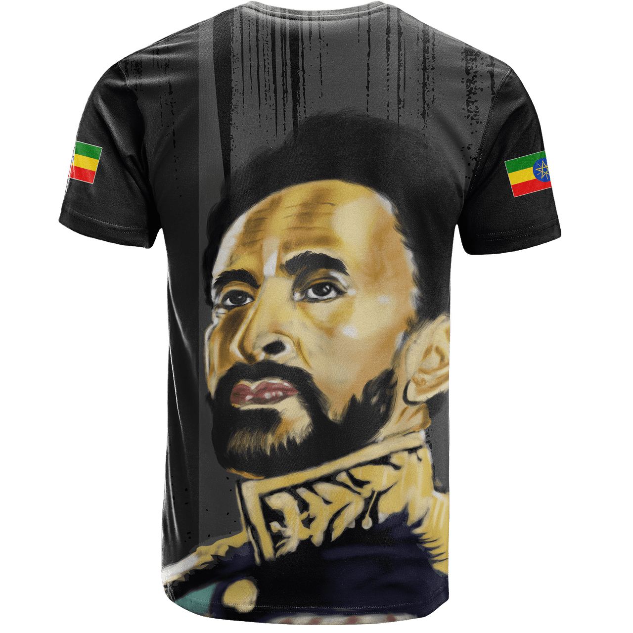 Ethiopia T-Shirt Haile Selassie Flag