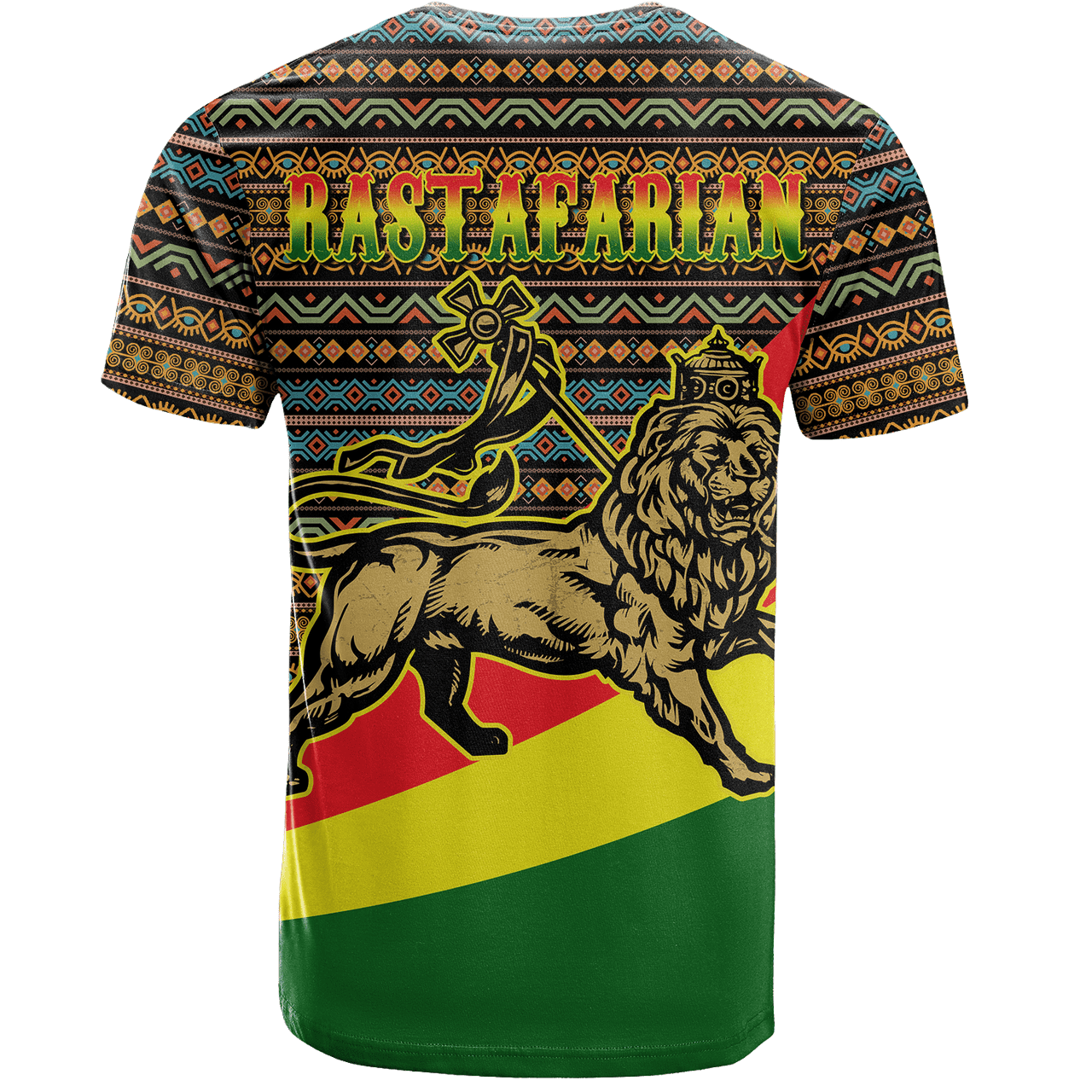 Ethiopia T-Shirt Adinkra Rastafarian King Reggae